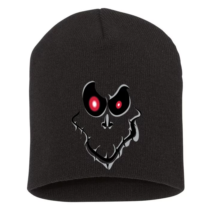 Funny Ghost Face Halloween Short Acrylic Beanie