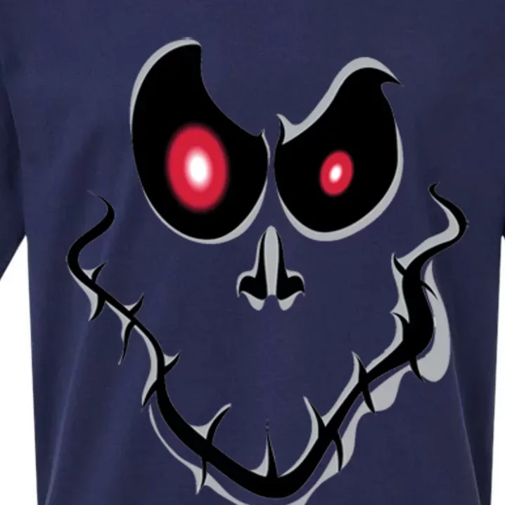 Funny Ghost Face Halloween Sueded Cloud Jersey T-Shirt