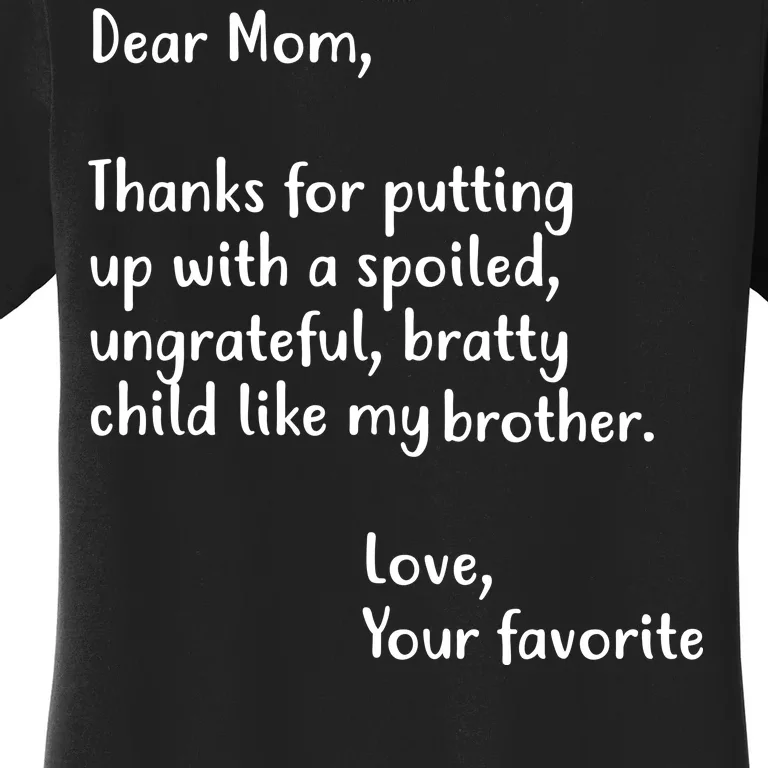 Funny Gift For Mothers Dear Mom (Brother) Women's T-Shirt