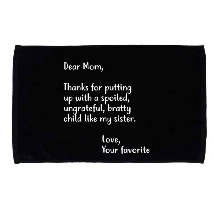 Funny Gift For Mothers Dear Mom (Sister) Microfiber Hand Towel