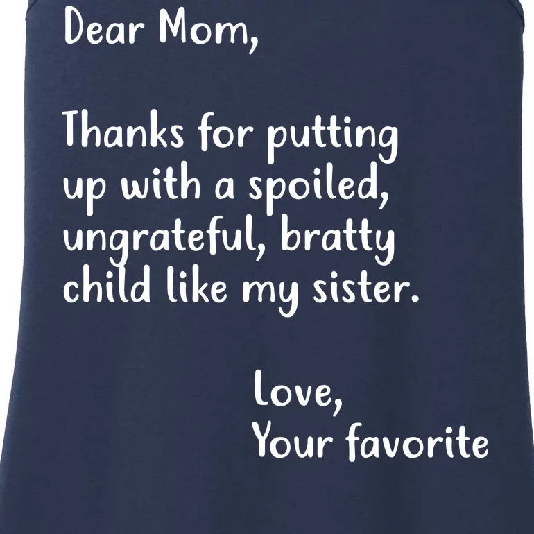 Funny Gift For Mothers Dear Mom (Sister) Ladies Essential Tank