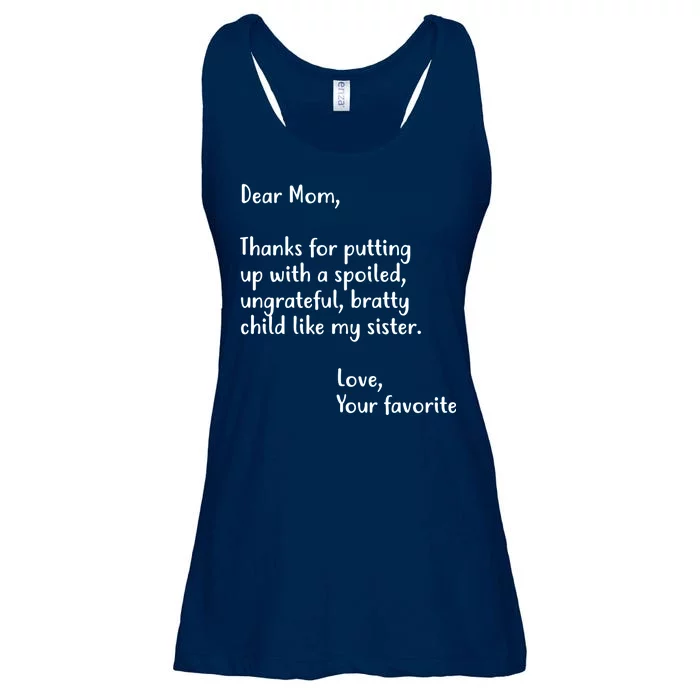 Funny Gift For Mothers Dear Mom (Sister) Ladies Essential Flowy Tank