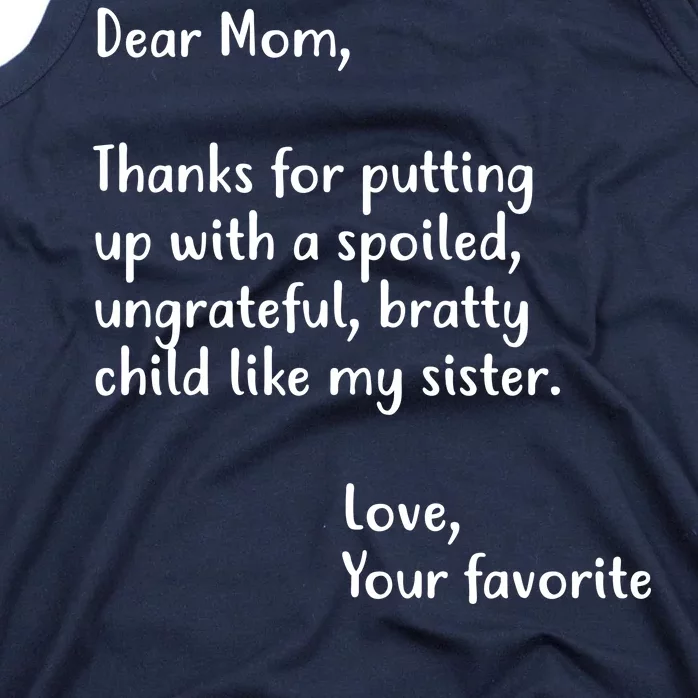 Funny Gift For Mothers Dear Mom (Sister) Tank Top