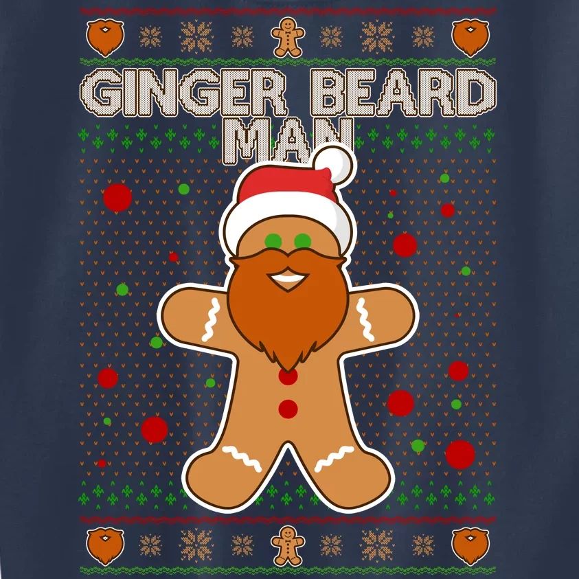 Funny Ginger Beard Man Ugly Christmas Sweater Kids Sweatshirt