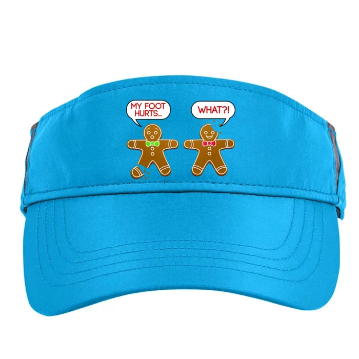 Funny Gingerbread Christmas Adult Drive Performance Visor