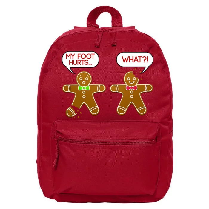 Funny Gingerbread Christmas 16 in Basic Backpack