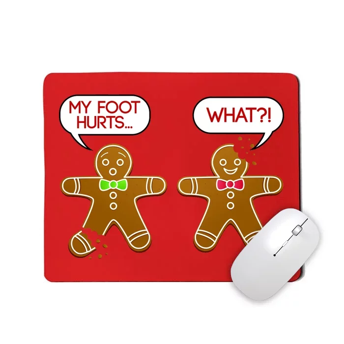 Funny Gingerbread Christmas Mousepad