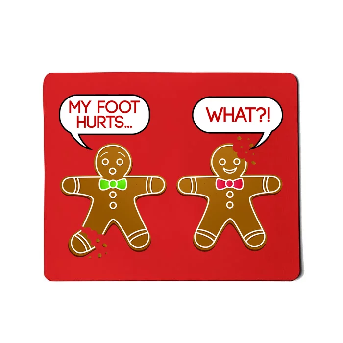 Funny Gingerbread Christmas Mousepad