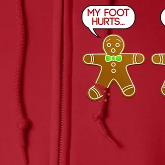 Funny Gingerbread Christmas Full Zip Hoodie