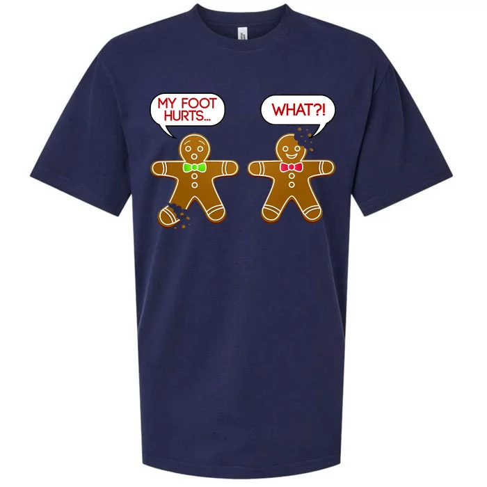 Funny Gingerbread Christmas Sueded Cloud Jersey T-Shirt