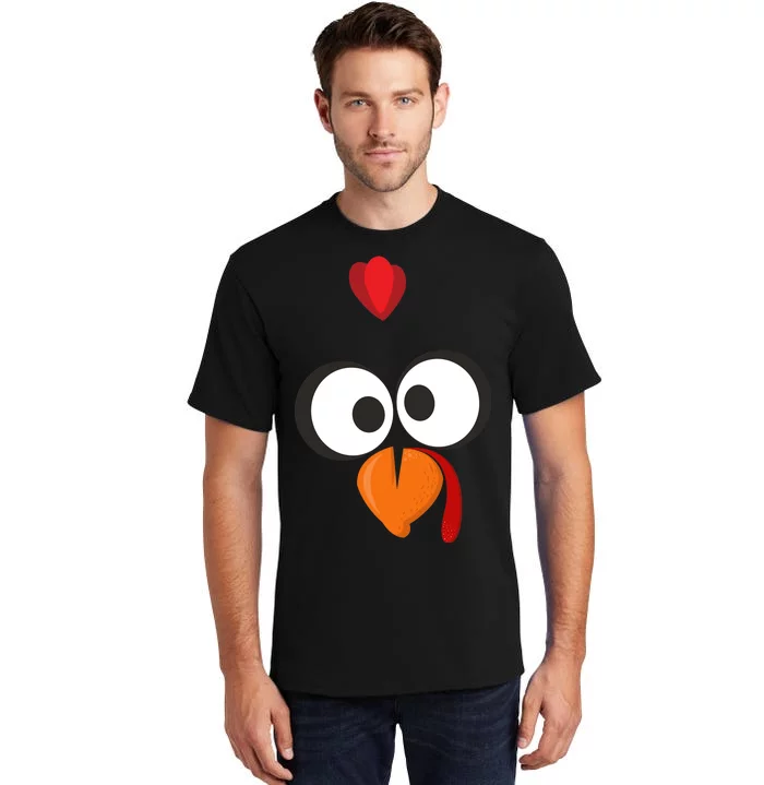 Funny Gobble Turkey Face Tall T-Shirt