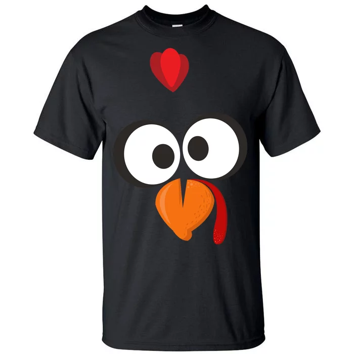 Funny Gobble Turkey Face Tall T-Shirt