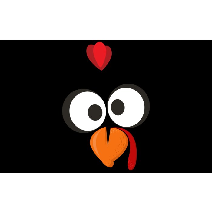 Funny Gobble Turkey Face Bumper Sticker