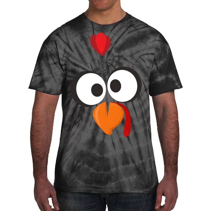 Funny Gobble Turkey Face Tie-Dye T-Shirt