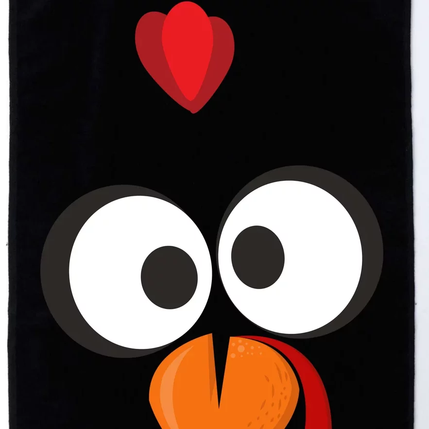 Funny Gobble Turkey Face Platinum Collection Golf Towel