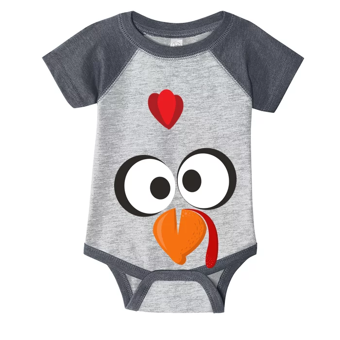 Funny Gobble Turkey Face Infant Baby Jersey Bodysuit