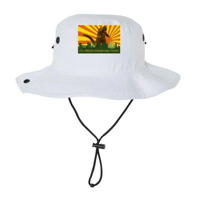 Funny Godzilla I'll Tread Wherever I Want Meme Legacy Cool Fit Booney Bucket Hat