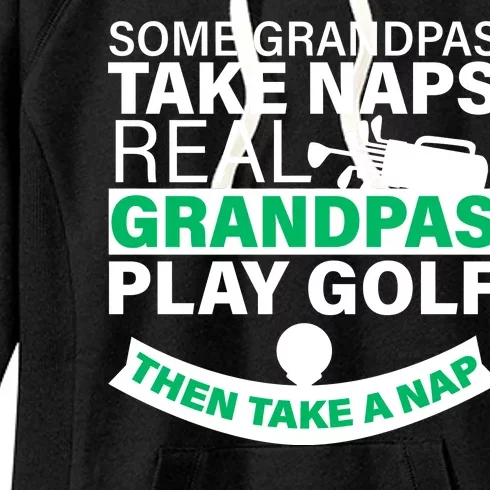 Funny Golf Grandpa Women's Fleece Hoodie