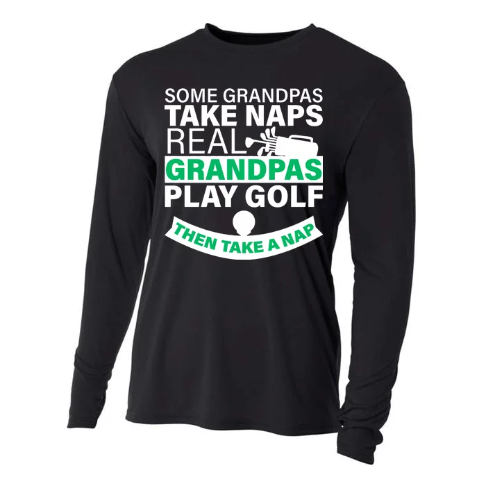 Funny Golf Grandpa Cooling Performance Long Sleeve Crew