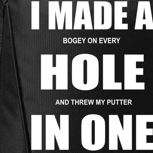 Funny Golf Hole In One City Backpack