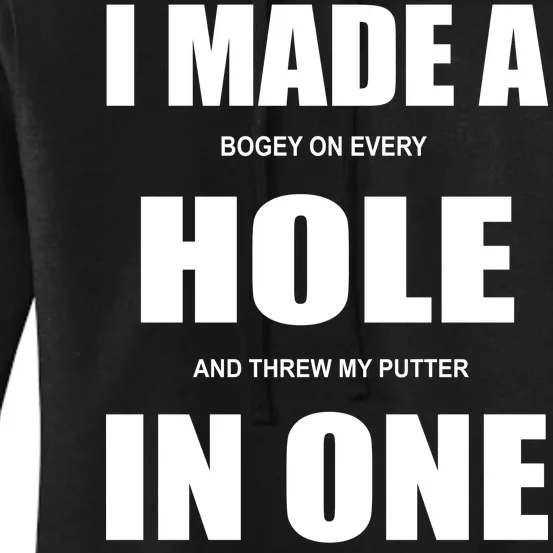 Funny Golf Hole In One Women's Pullover Hoodie