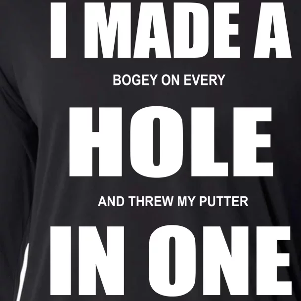 Funny Golf Hole In One Cooling Performance Long Sleeve Crew