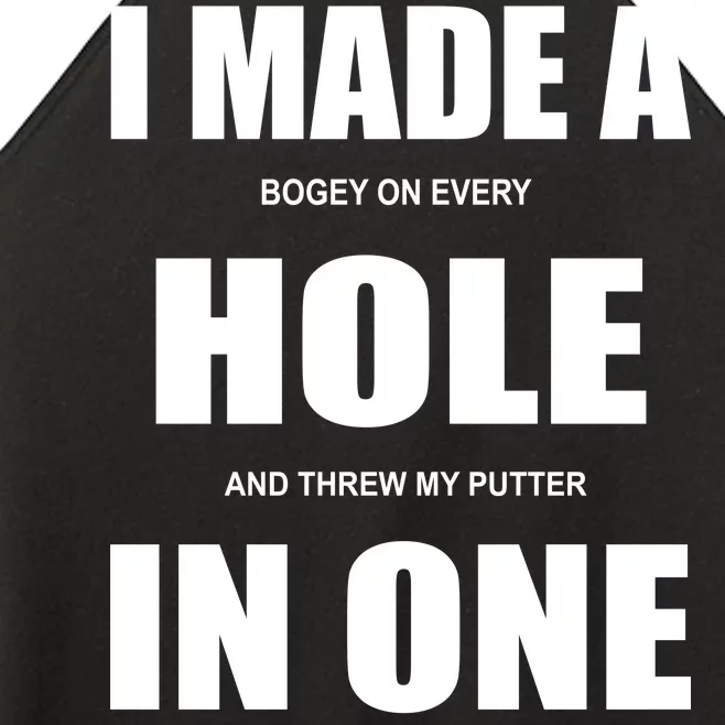 Funny Golf Hole In One Women’s Perfect Tri Rocker Tank