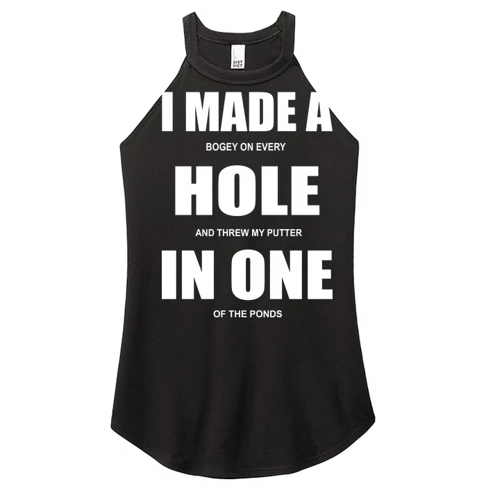 Funny Golf Hole In One Women’s Perfect Tri Rocker Tank