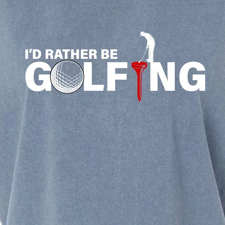 Funny Golfers Design Rather Be Golfing Garment-Dyed Women's Muscle Tee