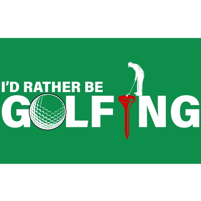 Funny Golfers Design Rather Be Golfing Bumper Sticker