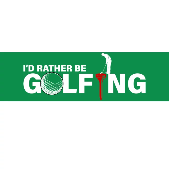 Funny Golfers Design Rather Be Golfing Bumper Sticker