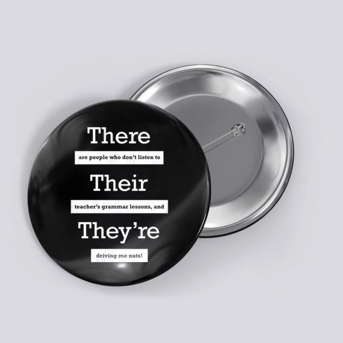 Funny Grammar Teacher Button