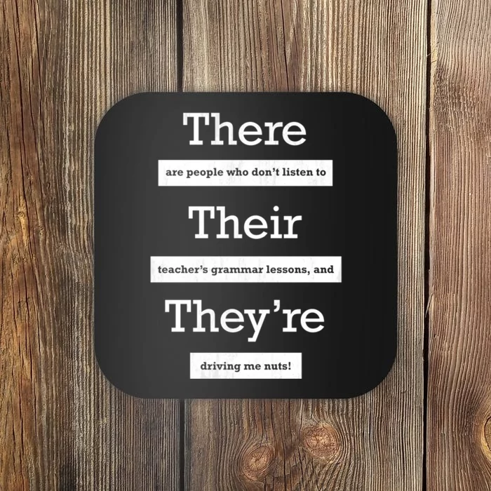 Funny Grammar Teacher Coaster