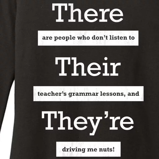 Funny Grammar Teacher Womens CVC Long Sleeve Shirt