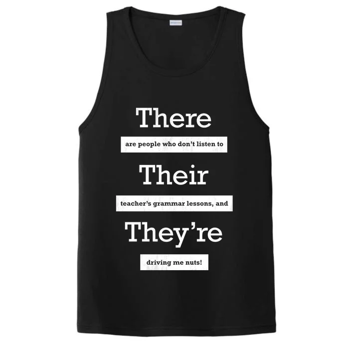 Funny Grammar Teacher Performance Tank