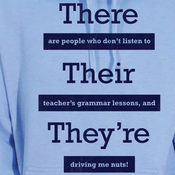 Funny Grammar Teacher Unisex Surf Hoodie