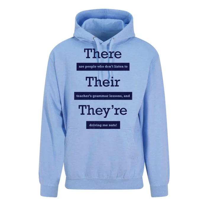 Funny Grammar Teacher Unisex Surf Hoodie