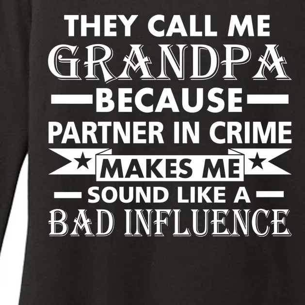 Funny Grandpa Grandfather Womens CVC Long Sleeve Shirt