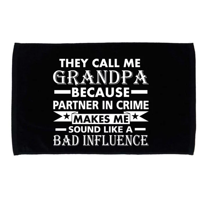 Funny Grandpa Grandfather Microfiber Hand Towel