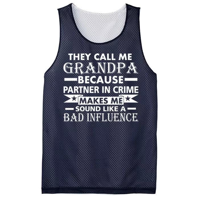 Funny Grandpa Grandfather Mesh Reversible Basketball Jersey Tank