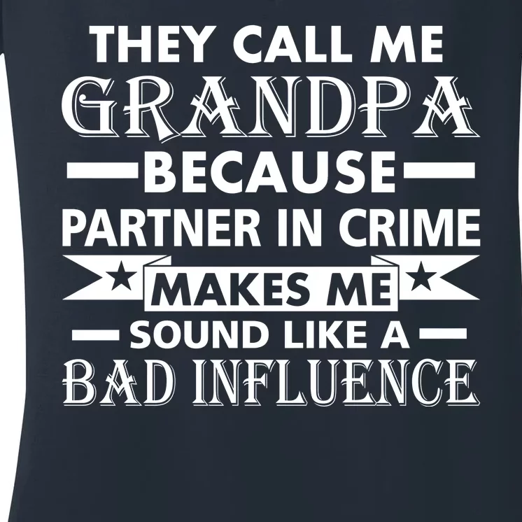 Funny Grandpa Grandfather Women's V-Neck T-Shirt