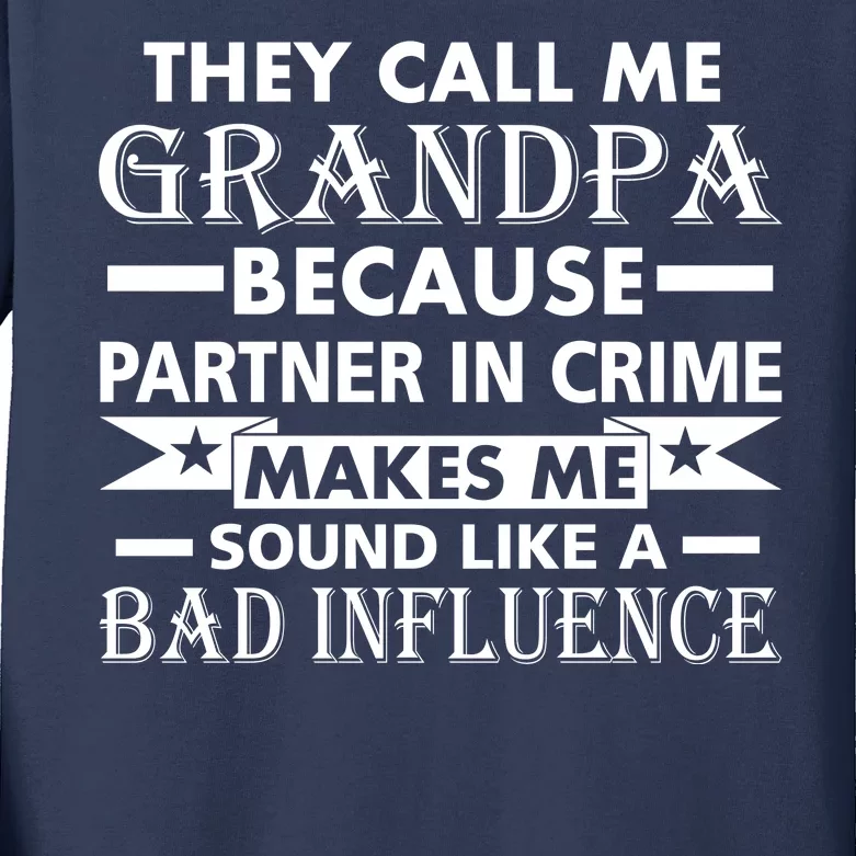 Funny Grandpa Grandfather Kids Long Sleeve Shirt