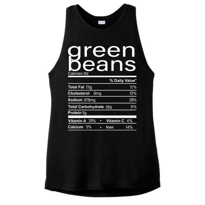 Funny Green Bean Nutrition Ladies Tri-Blend Wicking Tank