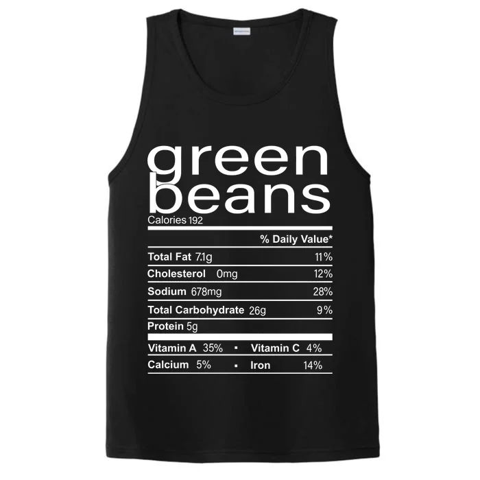 Funny Green Bean Nutrition Performance Tank