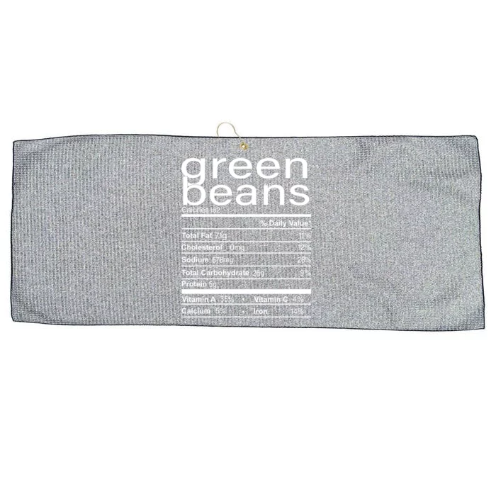 Funny Green Bean Nutrition Large Microfiber Waffle Golf Towel