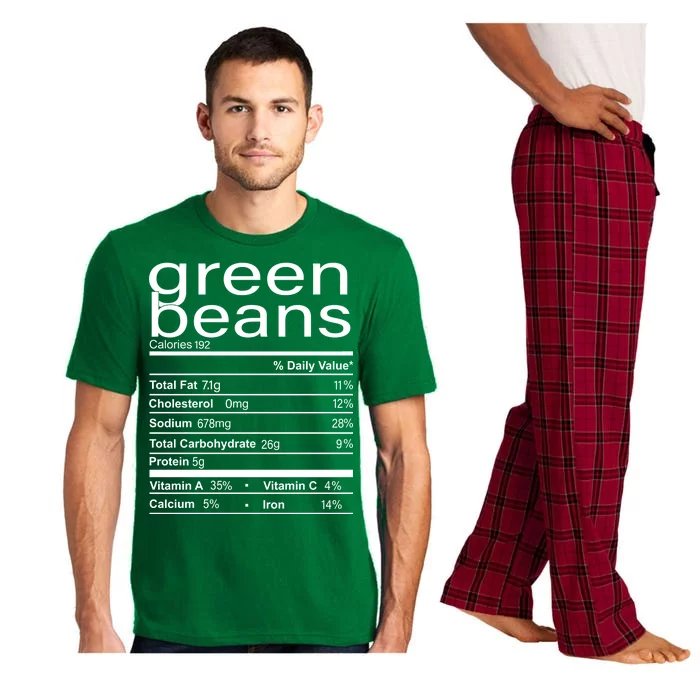 Funny Green Bean Nutrition Pajama Set