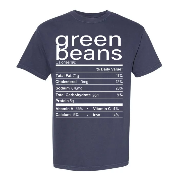 Funny Green Bean Nutrition Garment-Dyed Heavyweight T-Shirt