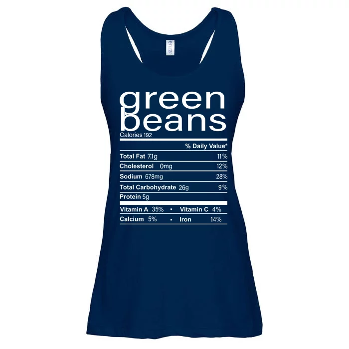 Funny Green Bean Nutrition Ladies Essential Flowy Tank