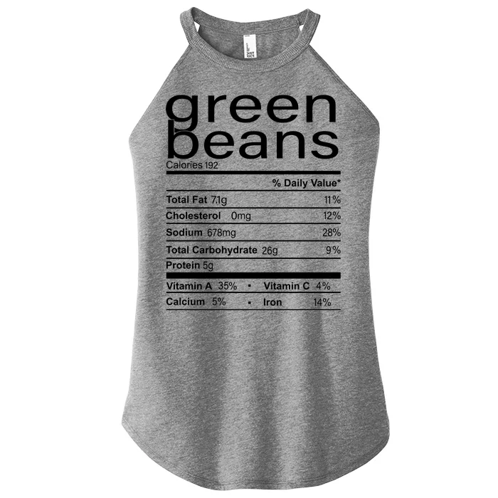 Funny Green Bean Nutrition Women’s Perfect Tri Rocker Tank