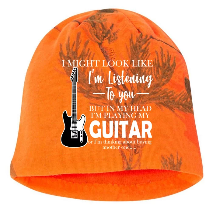 Funny Guitar Sarcastic Saying Kati - Camo Knit Beanie